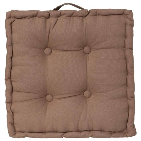 Atmosphera - Coussin de Sol Taupe 40x40 cm