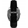 Timex Q Montre pour Hommes, 37,5 mm, Bracelet en Cuir Noir à Ouverture Rapide, en Deux pièces, Cadran Vert, boîtier en Acier Ino