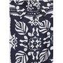 STREET ONE A344664 Chemisier en Satin Imprimé, Bleu Foncé, 40 Femmes T-Shirt, Multicolore