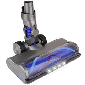 Tête de rechange pour aspirateur sans fil Dyson V6, DC58, DC59, DC61, DC62, DC74, turbine en forme de V avec phares pour sols du