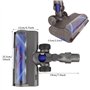 Tête de rechange pour aspirateur sans fil Dyson V6, DC58, DC59, DC61, DC62, DC74, turbine en forme de V avec phares pour sols du