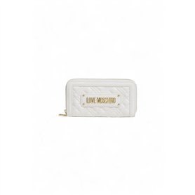 Love Moschino Portefeuille matelassé Lovo Moschino, La0100-Blanc, Taglia Unica