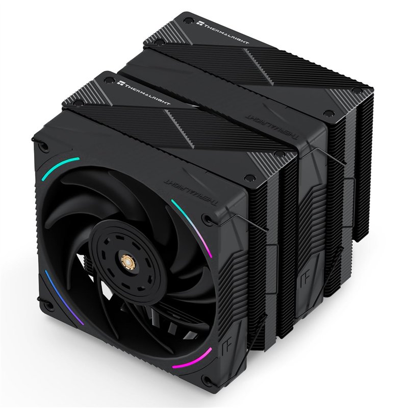 Thermalright Phantom Spirit 120 EVO Refroidisseur d'air CPU 7 × 6 mm, double ventilateur PWM 2150 tr/min, pour AMD AM4 AM5/Intel