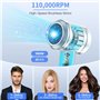 Seche Cheveux Professionnel Pour Un SéChage Rapide, Seche Cheveux Ionique NéGatifs 200 Millions Avec Moteur Haute Vitesse 110 00