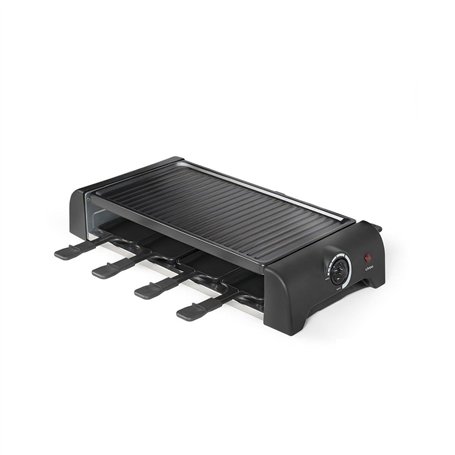 Livoo – Appareil à raclette DOC312 – 8 personnes, 1300W, plateau grill amovible, thermostat réglable, 42 * 23cm, 8 spatules et 8