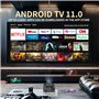Mini Videoprojecteur Rotatif à 360° Native 720P, Prend en Charge 1080P Android 13.0 Projecteur Mural avec Haut-Parleur, Netflix,