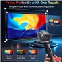 Mini Videoprojecteur Rotatif à 360° Native 720P, Prend en Charge 1080P Android 13.0 Projecteur Mural avec Haut-Parleur, Netflix,