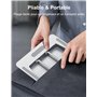 CIRYCASE Support Ordinateur Portable Ajustable, Support pour Livre/PC Portable Bureau Pliable, Laptop Stand Ventilé en Aluminium