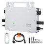 VEVOR Micro Onduleur Solaire Lié au Réseau 800 W Micro-onduleur Solaire Étanche IP65 Alliage d'Aluminium Tension CC 18-50 V avec