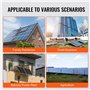 VEVOR Micro Onduleur Solaire Lié au Réseau 800 W Micro-onduleur Solaire Étanche IP65 Alliage d'Aluminium Tension CC 18-50 V avec