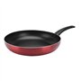 Sitram 711902 Poêle en Aluminium pressé CHERRY Ø 32 cm - Revêtement anti-adhésif - Coloris Rouge métallisé - Tous feux dont indu