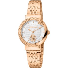 Roberto Cavalli by Franck Muller Femmes Analogique Quartz Montre avec Bracelet en Acier Inoxydable RV1L156M1081