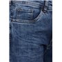 STREET ONE A378109 Jean Coupe Ample, Bleu Foncé Délavé, 28W x 30L Femmes