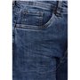 STREET ONE A378109 Jean Coupe Ample, Bleu Foncé Délavé, 26W x 30L Femmes