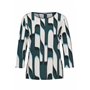 STREET ONE A321954 T-Shirt Imprimé, Vert Sapin, 48 Femmes, Multicolore