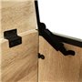IDMarket - Coffre de Rangement 100 cm Detroit Bois et Noir Design Industriel