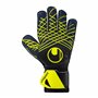 uhlsport Gants de Gardien de But de Football Prediction Soft Pro, 6.5, Marine/Blanc/Jaune Fluo