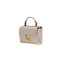 Coccinelle Arlettis Handbag Grainy Leather Lambskin White