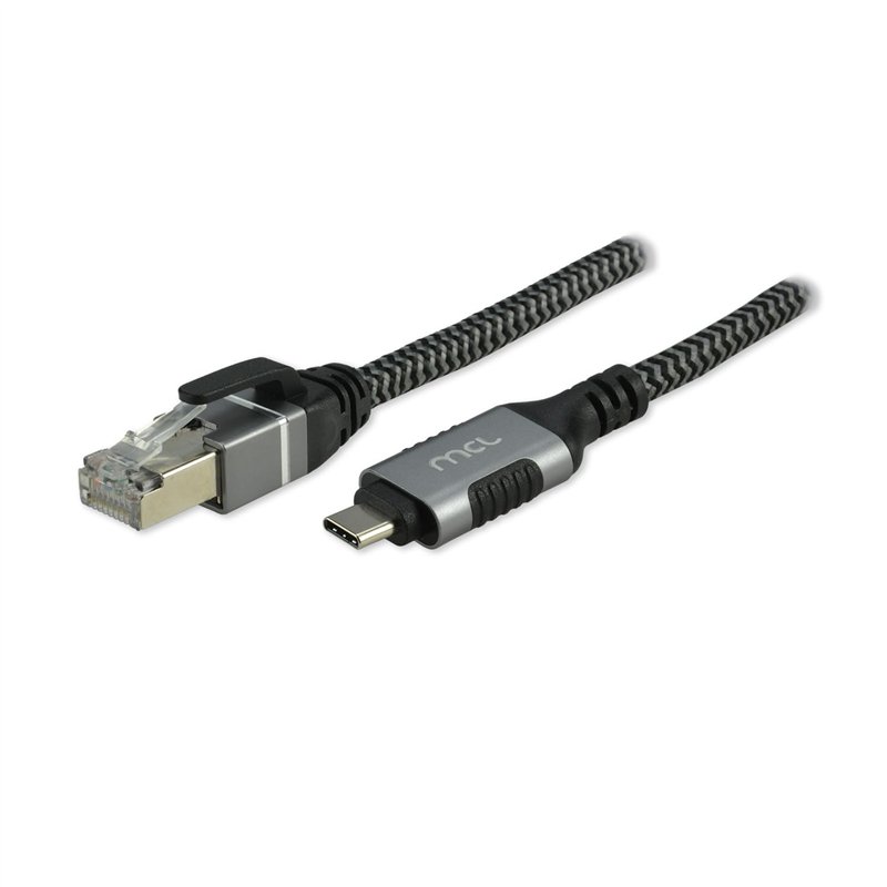 MCL Samar Câble Type C USB 3.1 mâle vers RJ 45 mâle tressé - 2m
