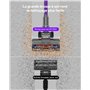 aonus A9 Max Aspirateur Balai sans Fil 48Kpa/600W/70Mins, Aspirateur sans Fil Puissant, Autoportant, 1.8L Ultra Grande Capacité,