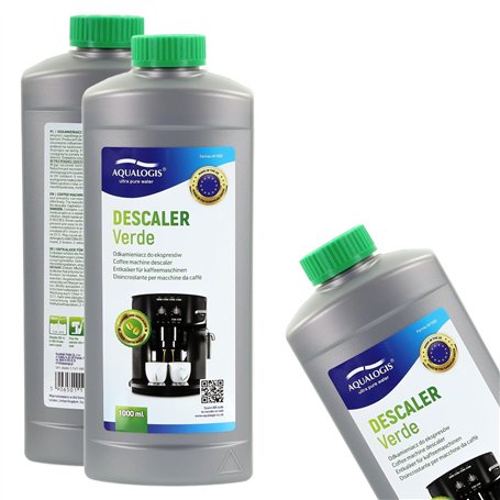 Aqualogis Détartrant pour machine à café, détartrant, nettoyage et détartrage 1000 ml – 10 applications par bouteille