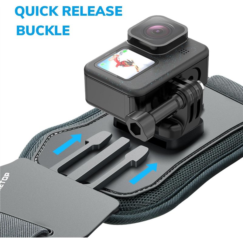 Image secondaire de Sametop Harnais Téléphone Portable Poitrine Telephone Sangle de Support Chesty Compatible avec iPhone Samsung GoPro 13/12/11/10/