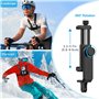 Sametop Harnais Téléphone Portable Poitrine Telephone Sangle de Support Chesty Compatible avec iPhone Samsung GoPro 13/12/11/10/