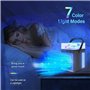 Mini Climatiseur Portable, 4 en 1 Refroidisseur d'air Portable USB Mini Air Climatiseur Ventilateur avec 7 Couleurs LED 3 Modes 
