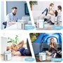 Mini Climatiseur Portable, 4 en 1 Refroidisseur d'air Portable USB Mini Air Climatiseur Ventilateur avec 7 Couleurs LED 3 Modes 