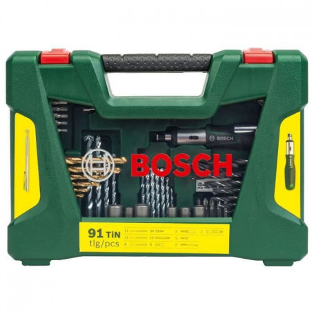 Coffret d'accessoires pour le perçage et le vissage V-Line (91 pcs) - BOSCH 56,99 €