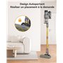 aonus A9S Aspirateur Balai sans Fil 45Kpa/580W/70Mins, Aspirateur sans Fil Puissant, Écrans Tactiles, Aspirateur Balai Autoporta