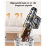 aonus A9S Aspirateur Balai sans Fil 45Kpa/580W/70Mins, Aspirateur sans Fil Puissant, Écrans Tactiles, Aspirateur Balai Autoporta