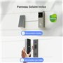 EZVIZ HP3 Pro Sonnette connectée sans Fil et sur Batterie avec Panneau Solaire, Caméra 2K intégrée, Vision Nocturne Couleur, Dét