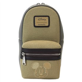 Loungefly Disney Mickey et ses amis Sac à bandoulière en similicuir et toile pour bouteille d'eau