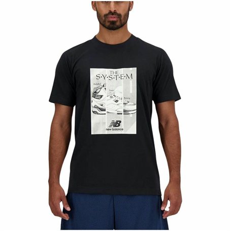 New Balance T-Shirt à Manches Courtes pour Homme Essentials Noir - Marque EAN : 0197375341576 - Taille : M