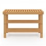 IDMarket - Etagère à chaussures bambou BEA 3 niveaux idéale pour entrée et salle de bain