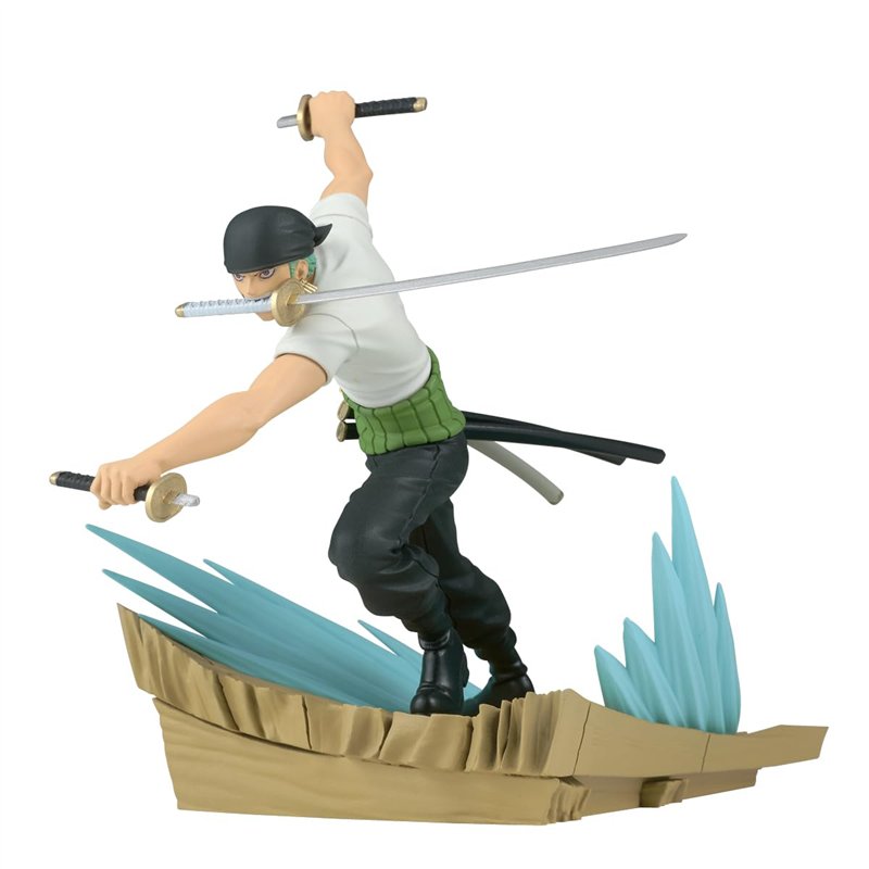 Banpresto Figurine d'action Roronoa Zoro One Piece Senkozekkei 11 cm BP89963P Multicolore Figurine à collectionner pour les fans