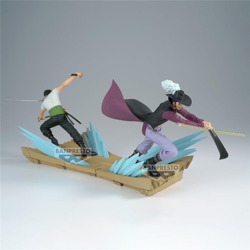 Image secondaire de Banpresto Figurine d'action Roronoa Zoro One Piece Senkozekkei 11 cm BP89963P Multicolore Figurine à collectionner pour les fans