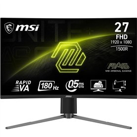 MSI MAG 27C6PF écran Gaming incurvé FHD de 27" - Dalle Rapid VA 1920 x 1080 1500R, 180 Hz / 0,5ms (GtG, Min.), Adaptive-Sync - D