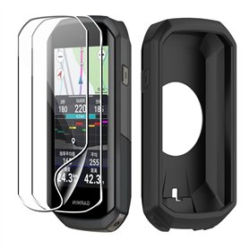 CAUHENYEE Coque pour Garmin Edge 1050 avec 2 Films de Protection d'écran en TPU, GPS, Ordinateur de vélo, Accessoires de Protect