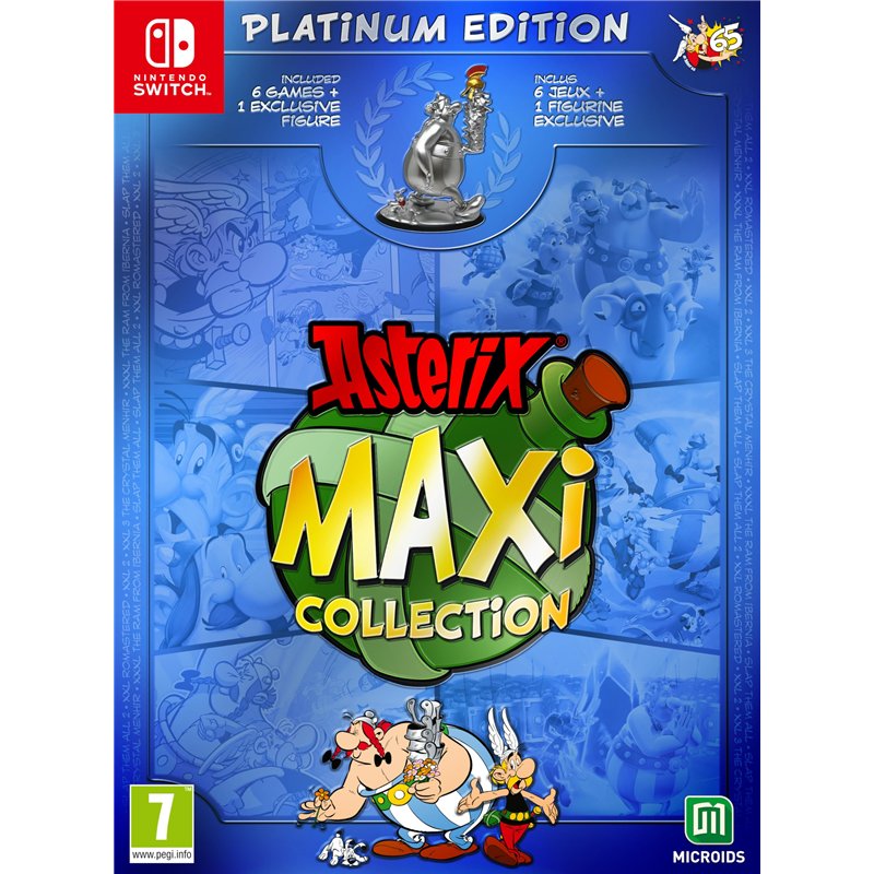 ASTERIX MAXI COLLECTION PLATINUM EDITION SWITCH (INCLUS L'INTEGRAL DES JEUX + FIGURINE OBELIX PILE DE CASQUES EXCLUSIVE)