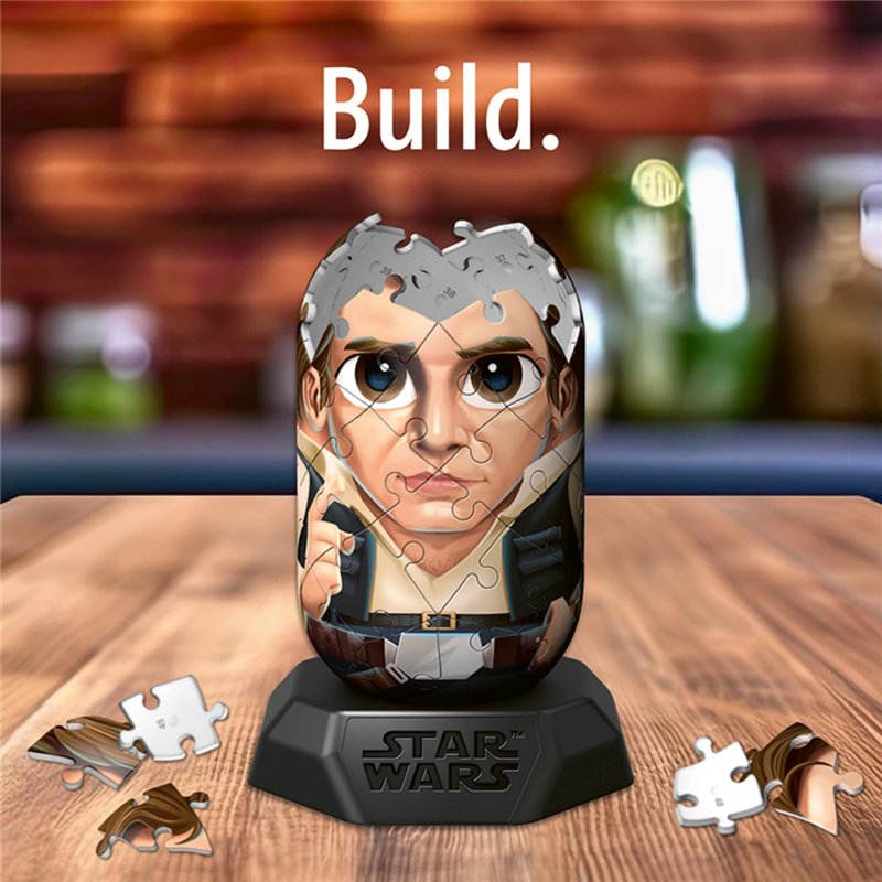 Image secondaire de Ravensburger - Puzzle 3D Hylkies - Édition Star Wars - Figurine n°19 Han Solo - Adultes et Enfants - 54 pièces numérotées à Asse