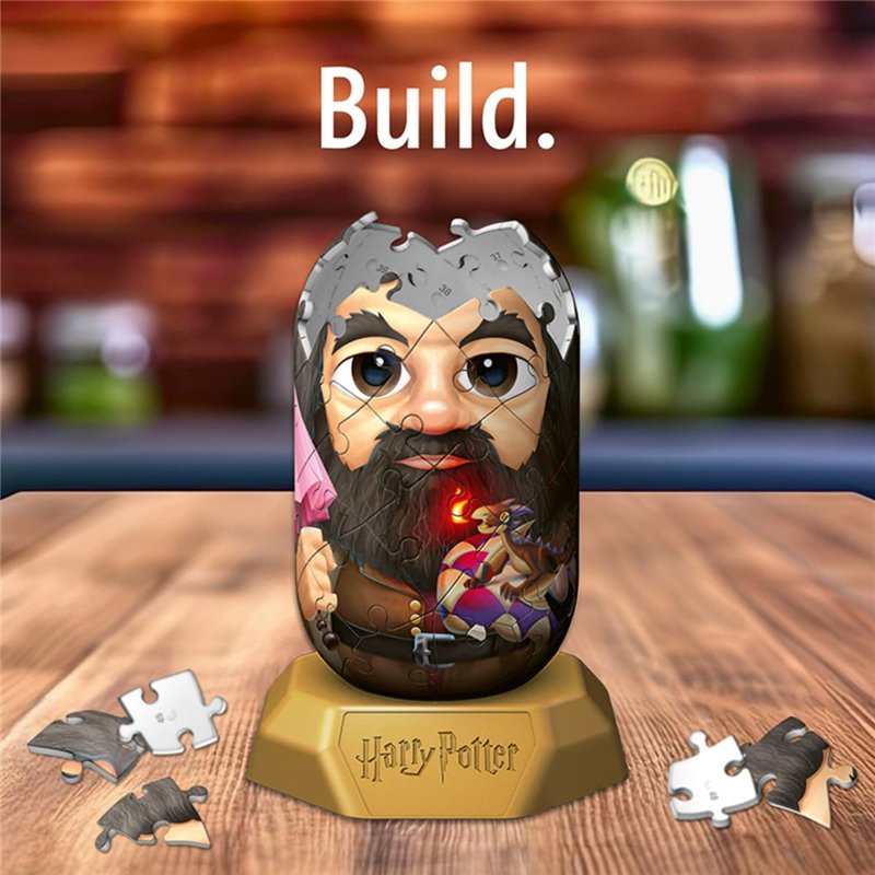 Image secondaire de Ravensburger - Puzzle 3D Hylkies - Édition Harry Potter - Figurine n°17 Hagrid - Adultes et Enfants - 54 pièces numérotées à Ass