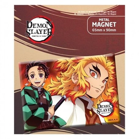 Popbuddies Demon Slayer : Kimetsu no Yaiba Tanjiro et Kyojuro : Aimant - 6 x 9 cm