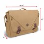 ENHANCE Venture DnD Bag - Sac Messager en toile RPG Player's Essentials DND avec Accents en Cuir Végétalien Pouvant Contenir 2 à