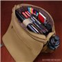 ENHANCE Venture DnD Bag - Sac Messager en toile RPG Player's Essentials DND avec Accents en Cuir Végétalien Pouvant Contenir 2 à