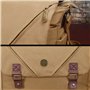 ENHANCE Venture DnD Bag - Sac Messager en toile RPG Player's Essentials DND avec Accents en Cuir Végétalien Pouvant Contenir 2 à