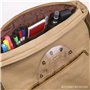 ENHANCE Venture DnD Bag - Sac Messager en toile RPG Player's Essentials DND avec Accents en Cuir Végétalien Pouvant Contenir 2 à
