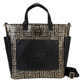 Loungefly Sac à dos convertible et sac fourre-tout avec logo Marvel