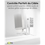 goobay Support Mural pivotant et inclinable pour Enceinte Sonos Era 100 jusqu'à 3 kg Blanc - 71982